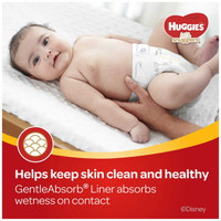 Unisex Baby Diaper Huggies Little Snugglers Newborn Disposable Moderate Absorbency 49694 Pack/31 2385 Kimberly Clark 1128671_PK