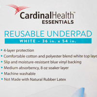 Underpad ReliaMed 36 X 54 Inch Reusable Polyester / Rayon Moderate Absorbency ZRUP3654R Each/1 UFPP-236 Cardinal 1120201_EA