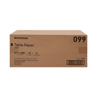 Table Paper McKesson 21 Inch White Smooth 099 Case/12 909510 MCK BRAND 919574_CS