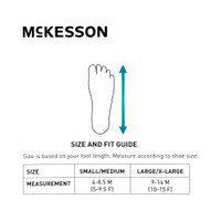 Dorsal Night Splint McKesson Small / Medium Hook and Loop Closure Male 4 to 8-1/2 / Female 5 to 9-1/2 Left or Right Foot 155-14040S-M Each/1 FGB670C0 0000 MCK BRAND 1159121_EA