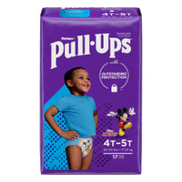 Male Toddler Training Pants Pull-Ups Learning Designs for Boys Size 4T to 5T Disposable Moderate Absorbency 51358 Pack/17 851-01-GCP Kimberly Clark 1160322_PK