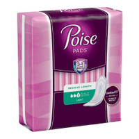 Bladder Control Pad Poise Light Absorbency Absorb-Loc Core One Size Fits Most Adult Female Disposable 51668 Pack/30 10338B Kimberly Clark 1160343_PK