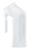 Male Urinal McKesson 1 Quart / 1000 mL With Closure Single Patient Use 51-H140-01 Case/50 DVOD7520277 MCK BRAND 1177279_CS