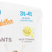 Unisex Toddler Training Pants McKesson Pull On with Tear Away Seams Size 3T to 4T Disposable Heavy Absorbency TP-3T4T Case/4 18013 MCK BRAND 1144482_CS