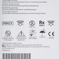 Petrolatum Impregnated Dressing Xeroform 1 X 8 Inch Gauze Bismuth Tribromophenate / Petrolatum Sterile 8884433301 Box/50 PF-012/1 Cardinal 147128_BX