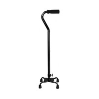 Small Base Quad Cane McKesson Steel 30 to 39 Inch Height Black 146-RTL10310 Each/1 16-PBHPSL25G2.0 MCK BRAND 1065220_EA