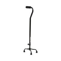 Small Base Quad Cane McKesson Steel 30 to 39 Inch Height Black 146-RTL10310 Case/4 HCP0110 MCK BRAND 1065220_CS