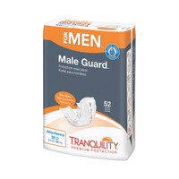 Bladder Control Pad Tranquility Male Guard 12-1/4 Inch Length Heavy Absorbency Peach Mat Core One Size Fits Most Adult Male Disposable 2385 Case/104 79-84013 Principle Business Enterprises 1117315_CS