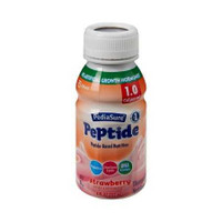 Pediatric Oral Supplement / Tube Feeding Formula PediaSure Peptide 1.0 Cal Strawberry Flavor 8 oz. Bottle Ready to Use 67411 Case/24 B503-SQ044 ABBOTT NUTRITION 1143668_CS