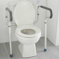 Toilet Safety Rail McKesson Gray Aluminum 146-RTL12000 Each/1 GL724 MCK BRAND 1103368_EA