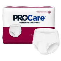 Unisex Adult Absorbent Underwear ProCare Pull On with Tear Away Seams Medium Disposable Moderate Absorbency CRU-512 Case/80 382M First Quality 1133929_CS