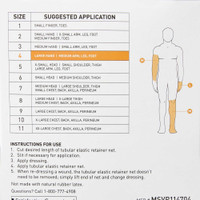 Elastic Net Retainer Dressing McKesson Tubular Elastic 10-1/2 Inch X 25 Yard 26.7 cm X 22.9 m Size 4 White Large Hand / Medium Arm / Leg / Foot NonSterile MSVP114704 Case/10 Jun-63 MCK BRAND 1113348_CS