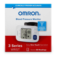 Digital Blood Pressure Monitor Wrist Cuff Omron 3 Series Automatic Inflation Wrist Adult Large Cuff BP6100 Each/1 C-110 Omron Healthcare 1150429_EA