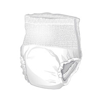 Unisex Adult Absorbent Underwear McKesson Pull On with Tear Away Seams Medium Disposable Heavy Absorbency UWEXTMD Case/64 2408 MCK BRAND 1123838_CS