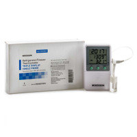 Digital Refrigerator / Freezer Thermometer with Alarm McKesson Fahrenheit / Celsius -58 to 158 F -50 to 70 C Glycol Bottle Probe Multiple Mounting Options Battery Operated MCK821RFV Each/1 201111G MCK BRAND 1074438_EA