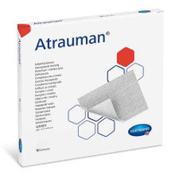 Impregnated Wound Contact Layer Dressing Atrauman 4 X 4 Inch Polyester Vegetable Based Fatty Acid Sterile 499514 Box/10 PWC-512/1 Hartmann 1161221_BX
