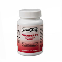 Dietary Supplement Geri-Care Cranberry Extract 450 mg Strength Tablet 100 per Bottle 845-01 Case/12 SBC-6690-W MCK BRAND 852550_CS