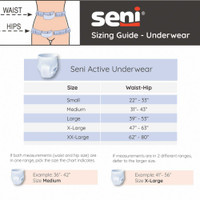 Unisex Adult Absorbent Underwear Seni Active Classic Plus Pull On with Tear Away Seams X-Large Disposable Moderate Absorbency S-XL14-AC2 Case/56 H304-F8800 TZMO USA Inc 1163841_CS