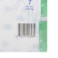 Unisex Baby Diaper McKesson Size 7 Disposable Moderate Absorbency BD-SZ7 Case/4 8574 MCK BRAND 1144480_CS