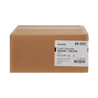 Instant Cold Pack McKesson Deluxe General Purpose Small 5-1/2 X 6-3/4 Inch Fabric / Ammonium Nitrate / Water Disposable 59-57C Case/24 1111 MCK BRAND 521482_CS