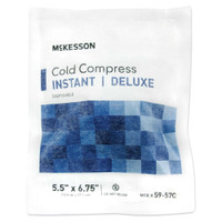 Instant Cold Pack McKesson Deluxe General Purpose Small 5-1/2 X 6-3/4 Inch Fabric / Ammonium Nitrate / Water Disposable 59-57C Case/24 1111 MCK BRAND 521482_CS