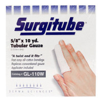 Tubular Retainer Dressing Surgitube® Cotton 5/8 Inch X 10 Yard Size 1 White Small Finger / Toe NonSterile GL110W Each/1