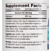 Mineral Supplement Geri-Care Magnesium Oxide 400 mg Strength Tablet 120 per Bottle 634-12-GCP Case/12 1626W MCK BRAND 852545_CS
