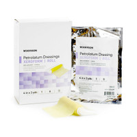 Xeroform Petrolatum Dressing McKesson 4 Inch X 3 Yard Gauze Bismuth Tribromophenate Sterile 2243R Box/6 3274 MCK BRAND 1086958_BX