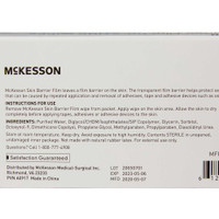 Skin Barrier Wipe McKesson No Sting 75 to 100% Strength Hexamethyldisiloxane Individual Packet Sterile 176-5728 Each/1 BPC08 MCK BRAND 1088820_EA