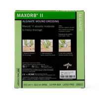 Calcium Alginate Dressing MaxorbII 4 X 4 Inch Square Calcium Alginate Sterile MSC7344EP Box/10 9UN90H MEDLINE 874897_BX