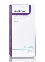 Skin Closure Strip StayStrips1/8 X 3 Inch Nonwoven Material Flexible Strip White 72183 Each/1 7231 DermaRite Industries 946745_EA