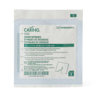 Split Sponge CaringPolyester / Rayon 2 X 2 Inch Sterile PRM256001 Box/35 46-710 MEDLINE 572305_BX