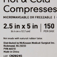 Hot / Cold Pack McKesson General Purpose X-Small 2-1/2 x 5 Inch Gel Reusable 16-6115 Pack of 1 168117 McKesson 1107947_EA