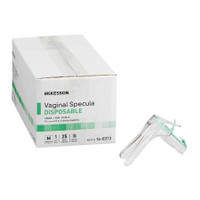 Vaginal Speculum McKesson Graves NonSterile Office Grade Acrylic Medium Double Blade Duckbill Disposable Corded Light Source Compatible 16-8313 Box/25 209640 MCK BRAND 551568_BX