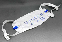 Urinary Leg Bag AMSureAnti-Reflux Valve / Push-Pull Drain Valve Sterile Fluid Path 600 mL Vinyl AS306N Each/1 45269 Amsino International 823608_EA