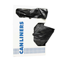 Trash Bag Heritage X-Liner 33 gal. Black Reprocessed Resin 1.5 Mil. 33 X 39 Inch Star Seal Bottom Flat Pack HERX6639AK Case/100 272500 Lagasse 387949_CS
