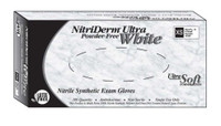 Exam Glove NitriDerm Ultra White Medium NonSterile Nitrile Standard Cuff Length Fully Textured White Not Chemo Approved 167200 Box/100 735-001 Innovative Healthcare Corporation 832820_BX