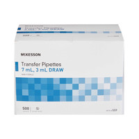 McKesson Transfer Pipette 7.5 mL 0.5 to 3 mL Graduation Increments NonSterile 559 Case/10 1.04E+13 MCK BRAND 911826_CS