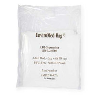 Post Mortem Bag EnviroMed-Bag 36 W X 92 L Inch One Size Fits Most Olefin Film Zipper Closure Envelope Style EMD2-3692A Each/1 530792 LDI 669228_EA