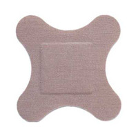 Adhesive Strip Flex-Band3 X 3 Inch Fabric Heel / Elbow Tan Sterile 46100001 Case/1200 5812 Hartmann 928138_CS