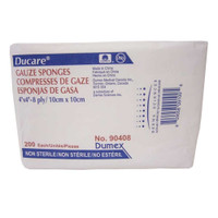 USP Type VII Gauze Sponge Ducare Cotton 8-Ply 4 X 4 Inch Square NonSterile 90408 Case/4000 F14 Derma Sciences 645797_CS