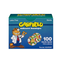 Adhesive Spot Bandage ASO 7/8 Inch Plastic Round Kid Design Garfield Sterile GAR5561-012-000 Case/12 16-I80-12404-S ASO CORPORATION 686700_CS