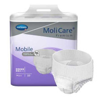 Unisex Adult Absorbent Underwear MoliCare Premium Mobile Pull On with Tear Away Seams Small Disposable Heavy Absorbency 915871 Case/56 1181200777 Hartmann 1195585_CS