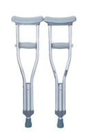 Underarm Crutches McKesson Aluminum Frame Child 175 lbs. Weight Capacity Push Button Adjustment 146-10427 Case/10 17400 MCK BRAND 1093022_CS