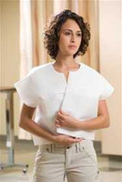 Exam Cape White One Size Fits Most Front / Back Opening Without Closure Unisex 44504 Case/100 169-5222 Graham Medical Products 887700_CS