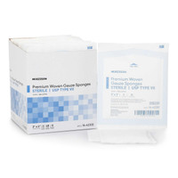 USP Type VII Gauze Sponge McKesson Cotton 12-Ply 3 X 3 Inch Square Sterile 16-42332 Case/1200 2408 MCK BRAND 447084_CS