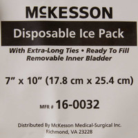 Ice Bag McKesson General Purpose 7 X 10 Inch Fabric Disposable 16-0032 Case/100 6623 MCK BRAND 485416_CS