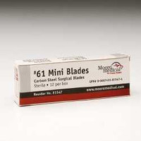 Surgical Blade McKesson Carbon Steel No. 61 Sterile Disposable Individually Wrapped MMC 61 Box/12 2103 MCK BRAND 1068034_BX