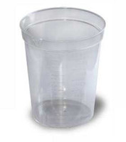 Urine Specimen Container with Pour Spout 72 X 87 mm Polypropylene 192 mL 6.5 oz. Without Closure Unprinted NonSterile 0465-4100 Case/500 2187 OakRidge Products 1040239_CS