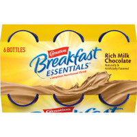 Oral Supplement Carnation Breakfast Essentials Rich Milk Chocolate Flavor Ready to Use 8 oz. Bottle 12230369 Pack/6 Nestle Healthcare Nutrition 983738_PK